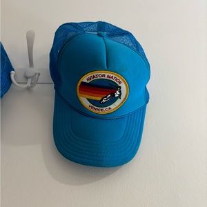 avaitor nation bright blue logo hat -